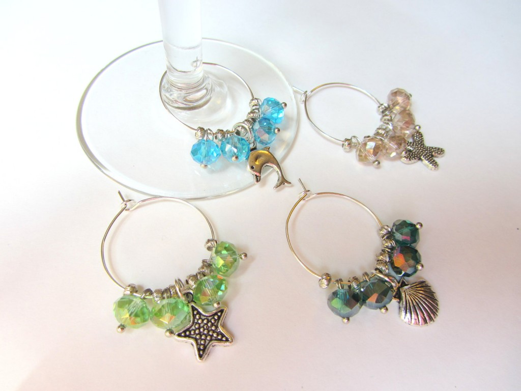Wine Charms inspired by the sea