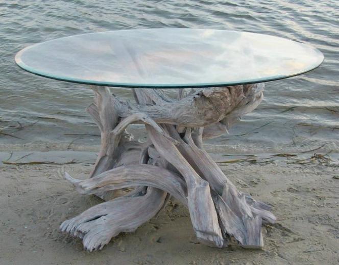 Driftwood Glass Table 1