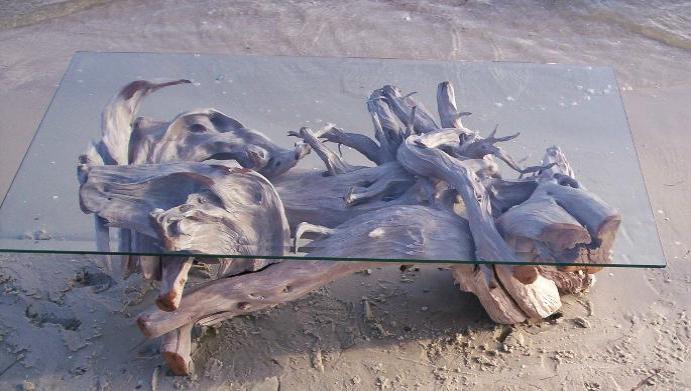 Driftwood Glass Table 2
