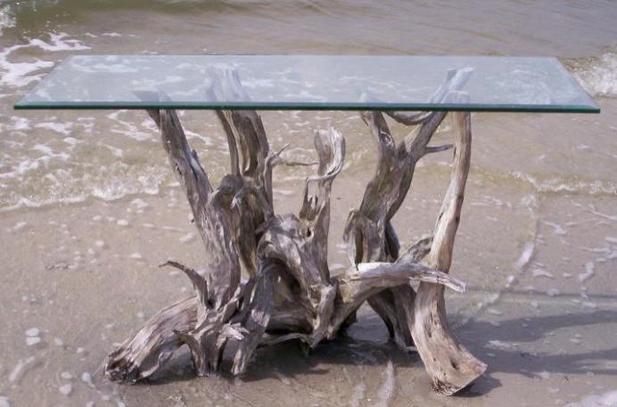 Driftwood Glass Table 3